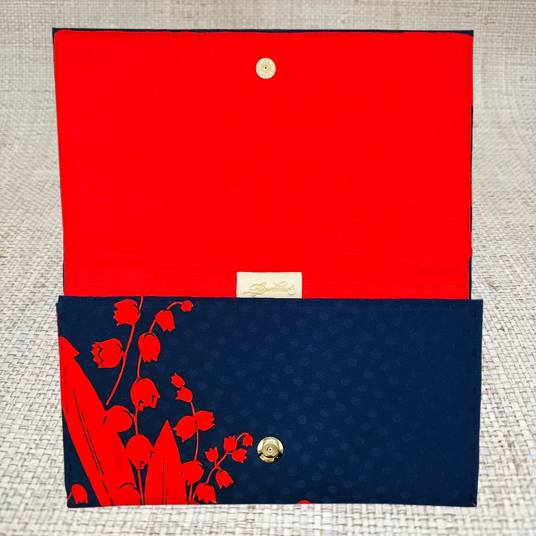 Dior Red Lily of the Valley Scarf Clutch