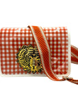 Orange and White Stadium Bag Strap