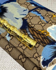 Gucci Blue Floral Scarf Clutch