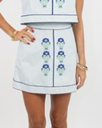 Emmy Skirt (Short) - Mini Navy Henrietta