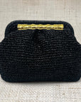 Black Sparkle Large Pouch