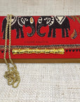 Hermes Elephant Scarf Crossbody Clutch