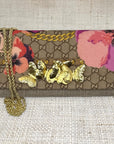 Gucci Pink Floral Crossbody Scarf Clutch III