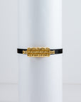 Thin Black Leather Belt