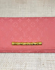 Pink Louis Vuitton Logo Scarf Clutch