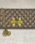 Gucci Metallic Bee Crossbody Clutch