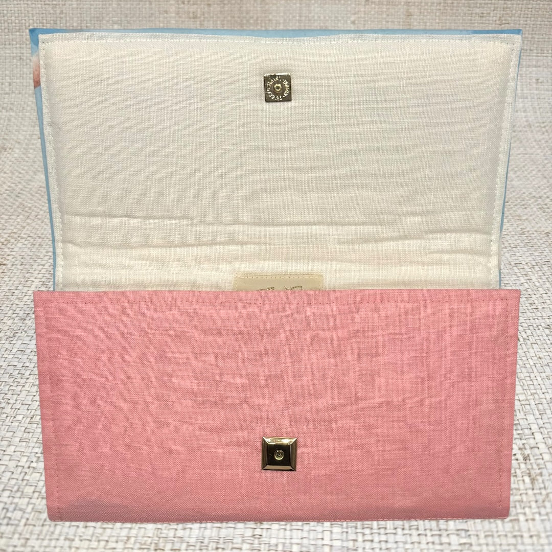 Oscar de la Renta Coral Scarf Crossbody Clutch
