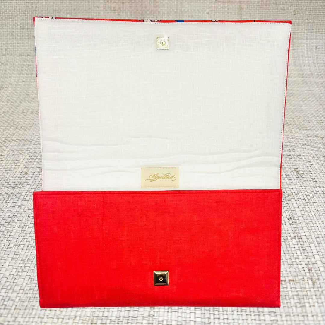 Pink/Reed Dior Lily of the Valley Scarf Clutch 2