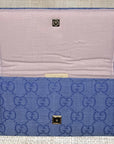 Gucci Logo Royal Blue Scarf Crossbody Clutch II