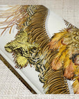 Gucci Neutral Feather Scarf Clutch I