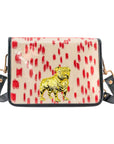 Red Les Touches Clear Stadium Bag with Bulldog