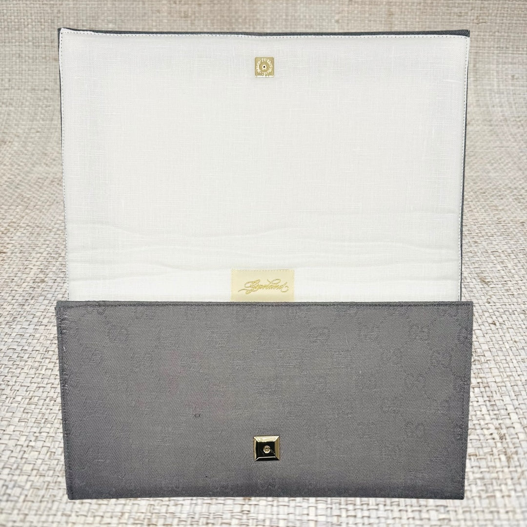 Grey Gucci Scarf Clutch