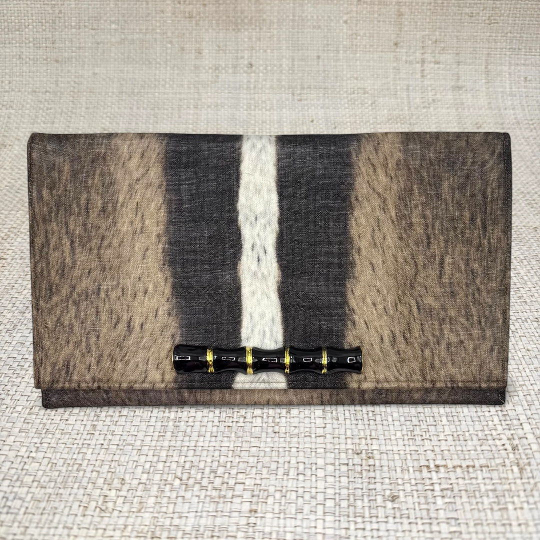 Roberto Cavalli Hide Print Scarf Clutch