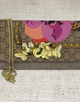 Gucci Pink Floral Crossbody Scarf Clutch II