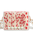 Red Les Touches Clear Stadium Bag with White Bamboo Stick
