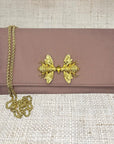 Blush Gucci Scarf Crossbody Clutch