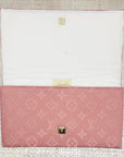 Dusty Rose LV Scarf Clutch