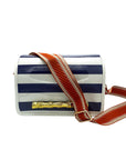 Orange and White Stadium Bag Strap