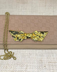 Blush Fendi Scarf Crossbody Clutch II