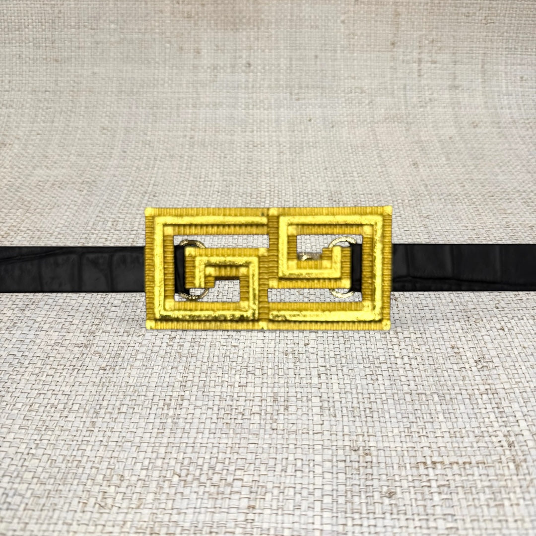 Greek Key Belt Buckle – Garland Bags display picture 1