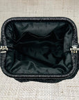 Black Sparkle Large Pouch