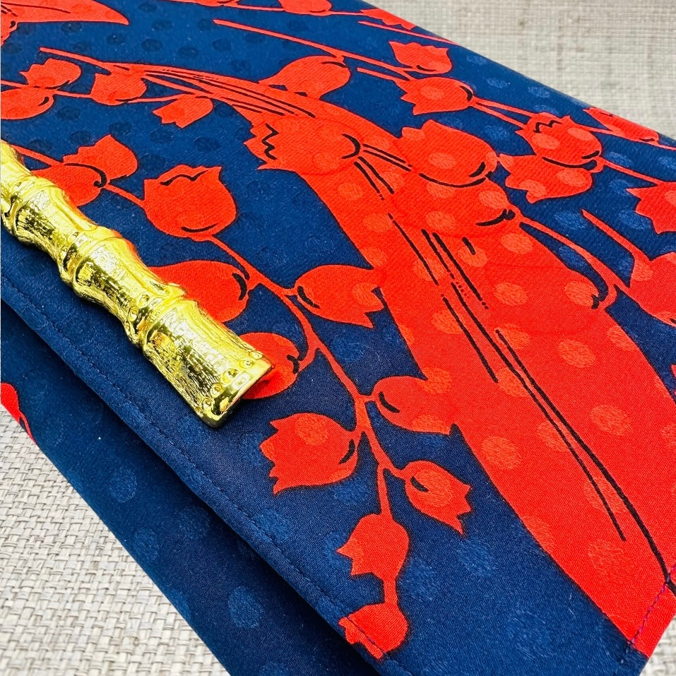 Dior Red Lily of the Valley Scarf Clutch