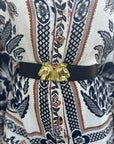 Black Leather Belt Band
