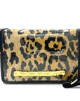 Ashley Leopard Clear Stadium Bag with Gold Bamboo