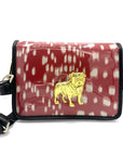 Red Les Touches Clear Stadium Bag with Gold Bulldog
