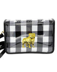 Black/White Buffalo Check Clear Stadium Bag with Bulldog