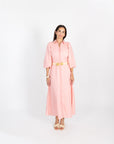 Lyla Dress - Pink on Pink Stripe