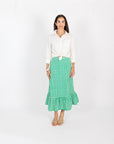 Addie Skirt - Green Cane