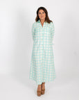 Harper Dress - Blue Buffalo Check