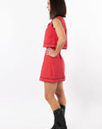 Emmy Set TOP ONLY- Red/Black