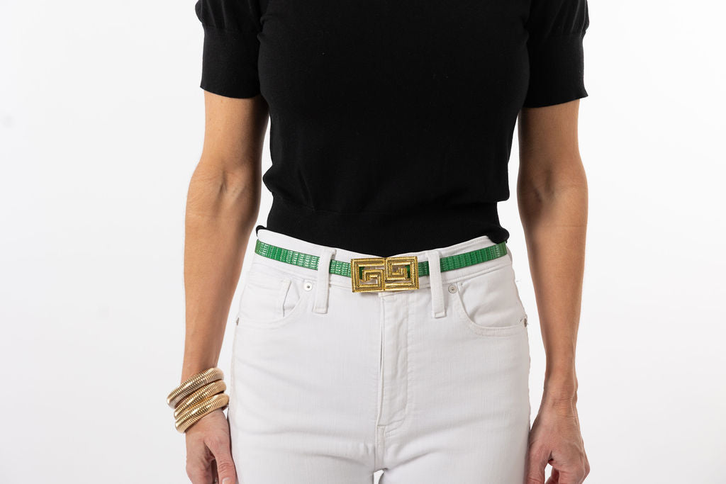 Greek Key Belt Buckle – Garland Bags display picture 2