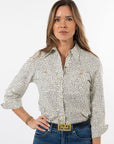 Button Down - Black Pinpoints