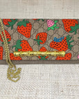 Gucci Strawberry Crossbody Scarf Clutch