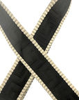 Black Greek Key Stadium Bag Strap