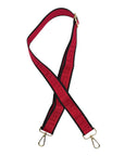 Red and Black Greek Key Stadium Bag Strap