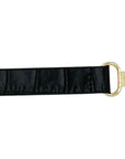 Thin Black Leather Belt
