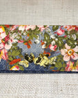 Gucci Navy Floral Scarf Clutch I