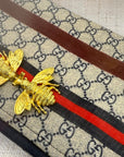 Gucci Logo Ribbon Scarf Clutch II