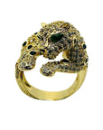 Sparkly Leopard Cocktail Ring