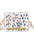 Blue Les Touches Clear Stadium Bag with Gold Bamboo Stick