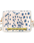 Blue Les Touches Clear Stadium Bag with Gold Bamboo Stick