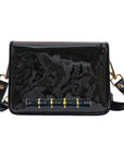 Black Clear Stadium Bag with Black Bamboo Stick