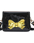 Black Clear Stadium Bag with Big Bow