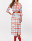Harper Dress - Red and Blue Plaid