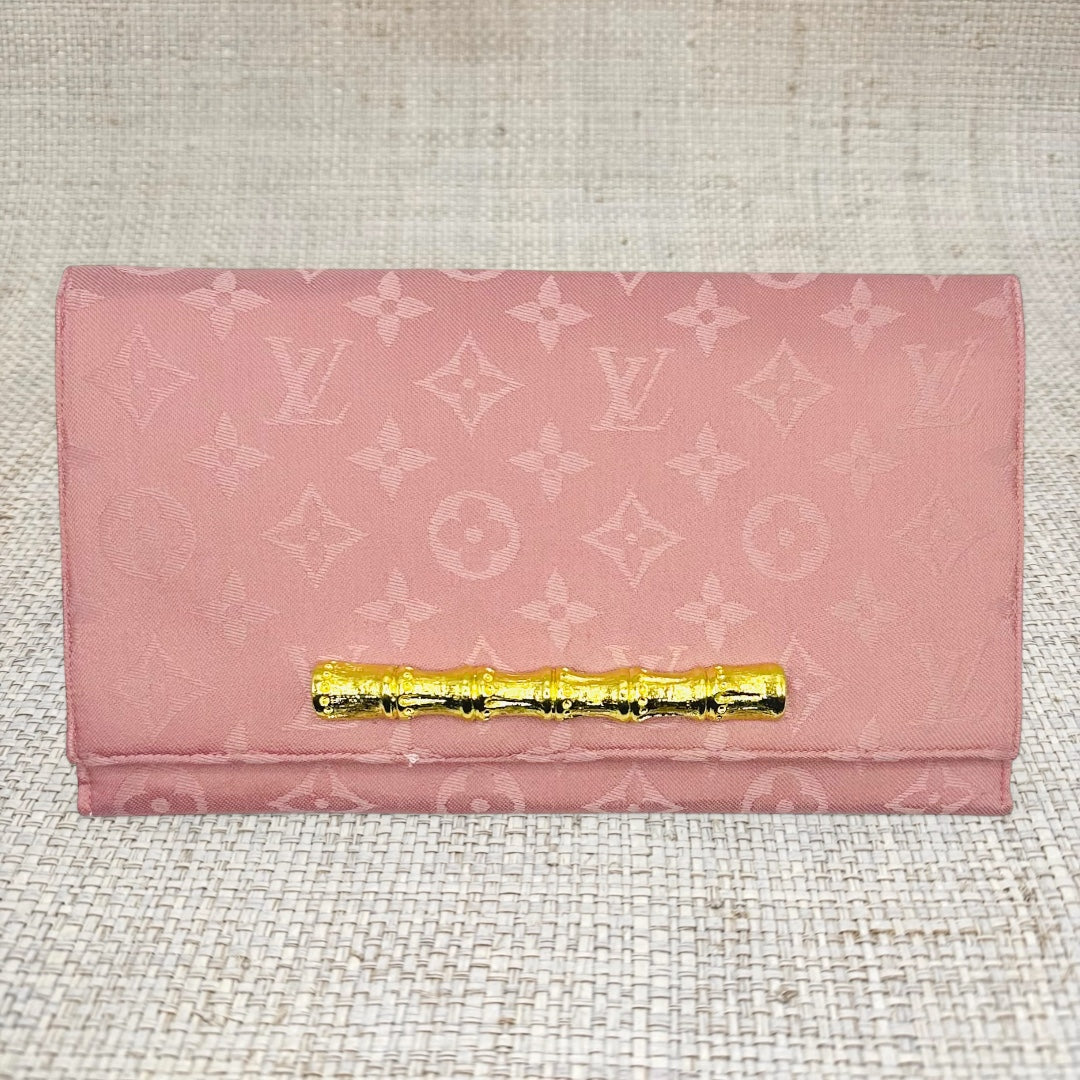 Dusty Rose LV Scarf Clutch