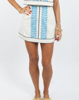 Emmy Skirt (Short) - Leafy Columns